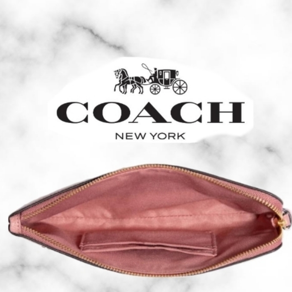 Coach Large Wristlet With Mountain Postcard - Picture 2 of 4